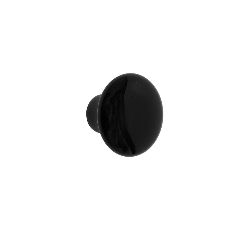 ידית כפתור שחורה דגם W102