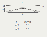 ידית קשת נמוכה למטבחים או ריהוט - FUJI